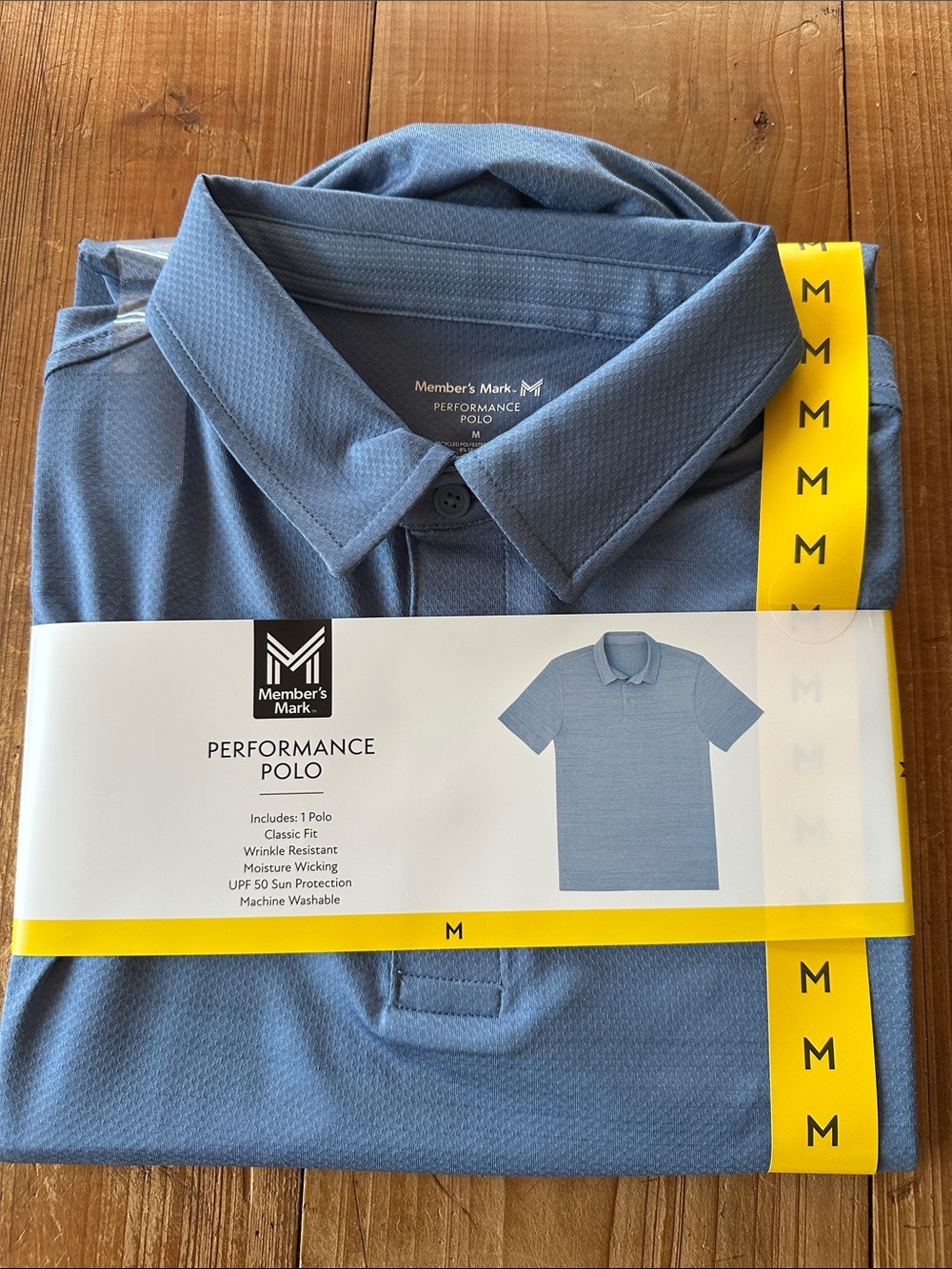 Blue Performance Polo Shirt - Men's